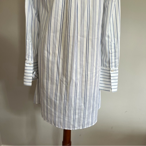 BCBGMaxAzaria Azriel Striped Shirt Dress Women Size XS Cotton Casual Collar - Picture 8 of 13